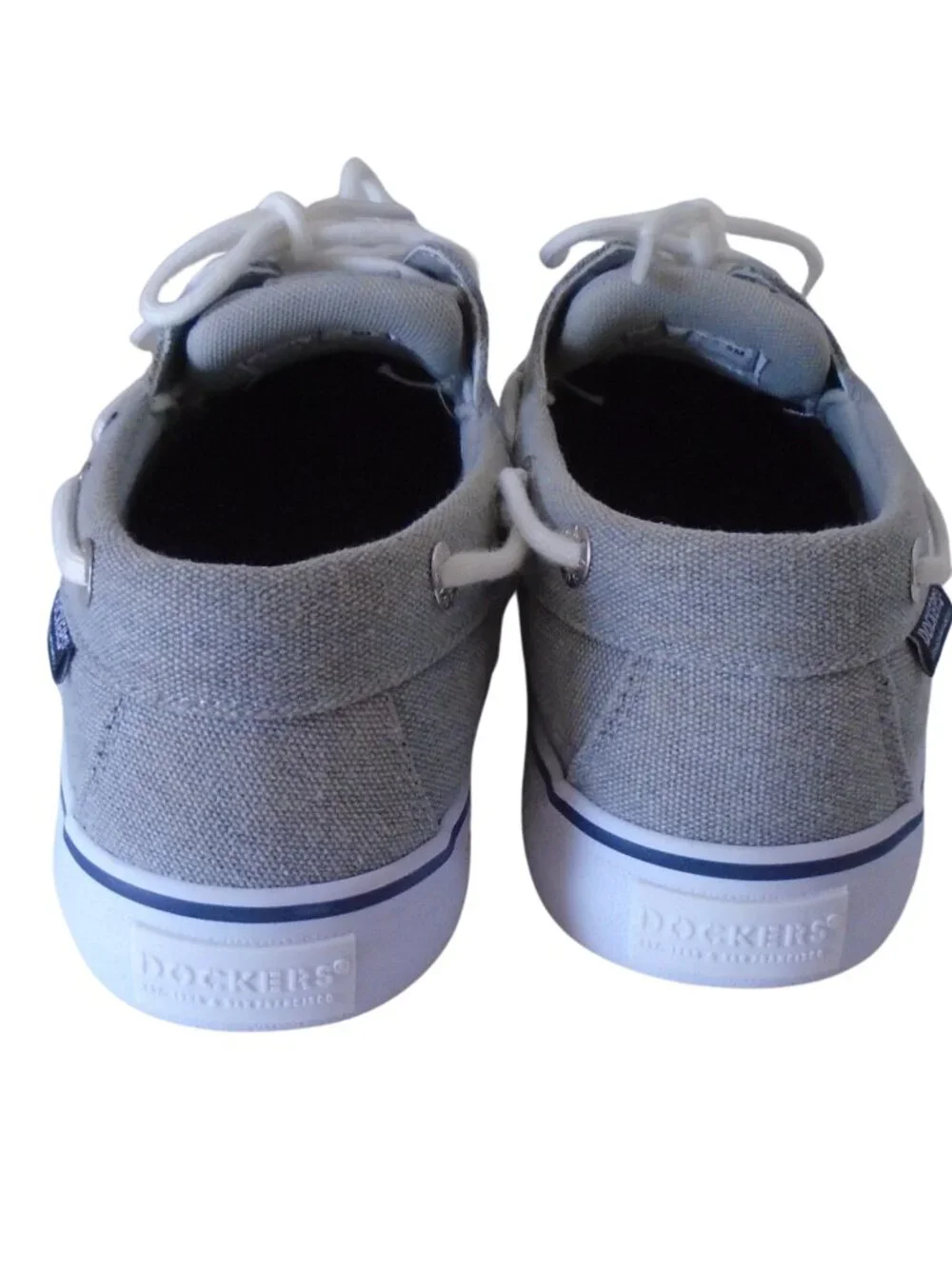 Men's Dockers Canvas Boat Shoes Size 9M Color Grey